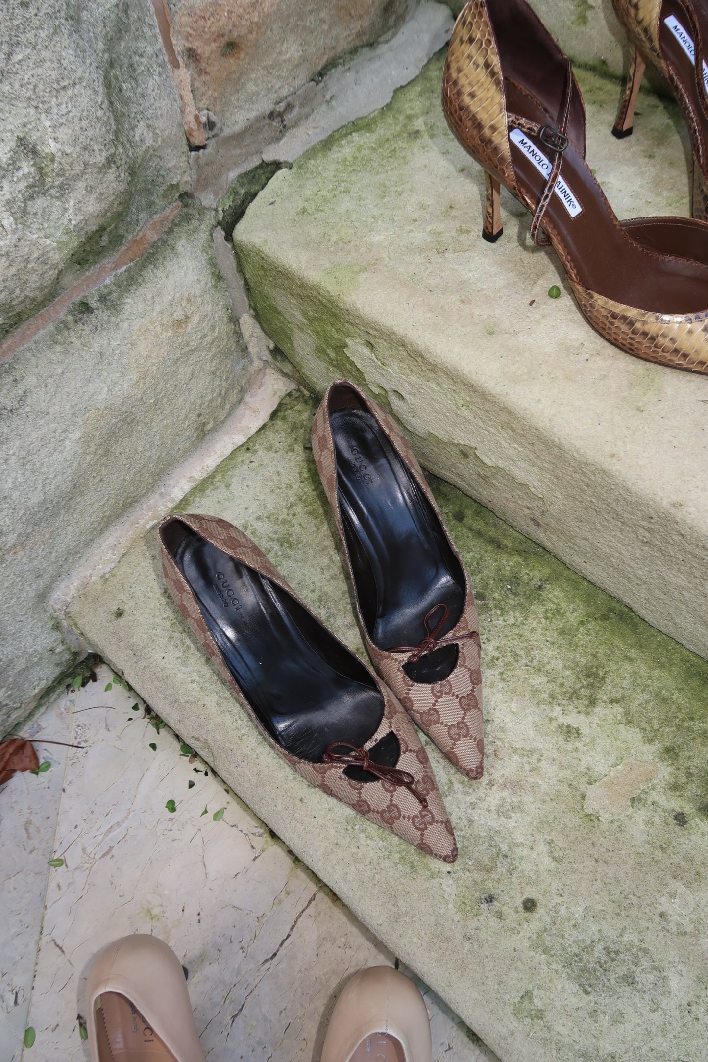 Gucci Canvas Pumps
