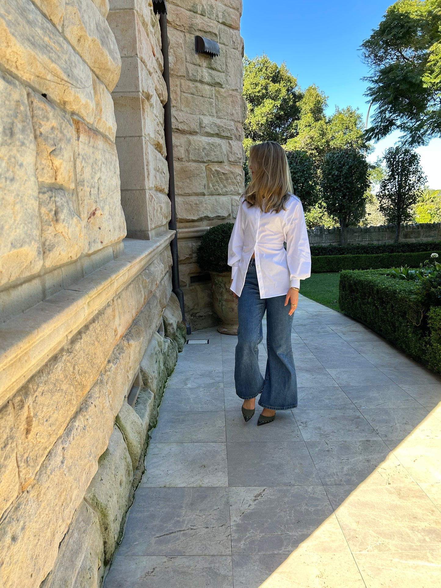 Manolo Blahnik Canvas D'Orsay Pumps