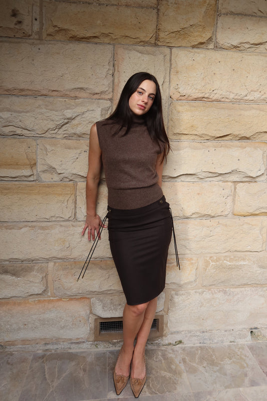 Gucci Wool Midi Skirt