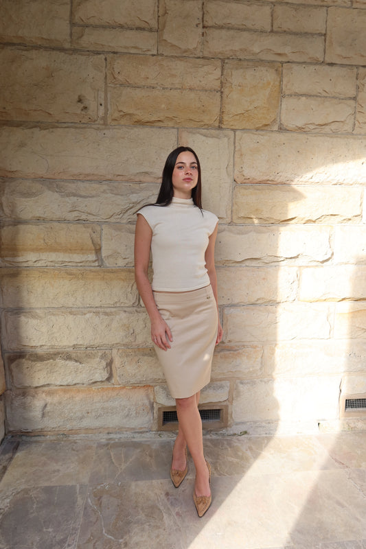 Gucci Beige Knee-Length Skirt