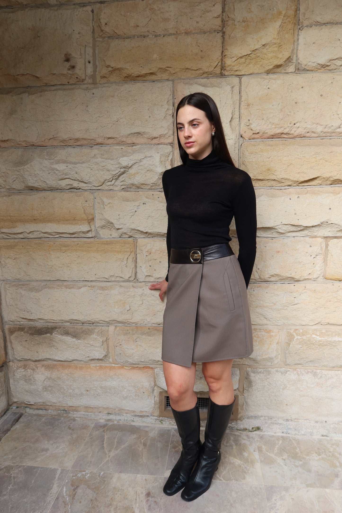 Gucci Wool Mini Skirt