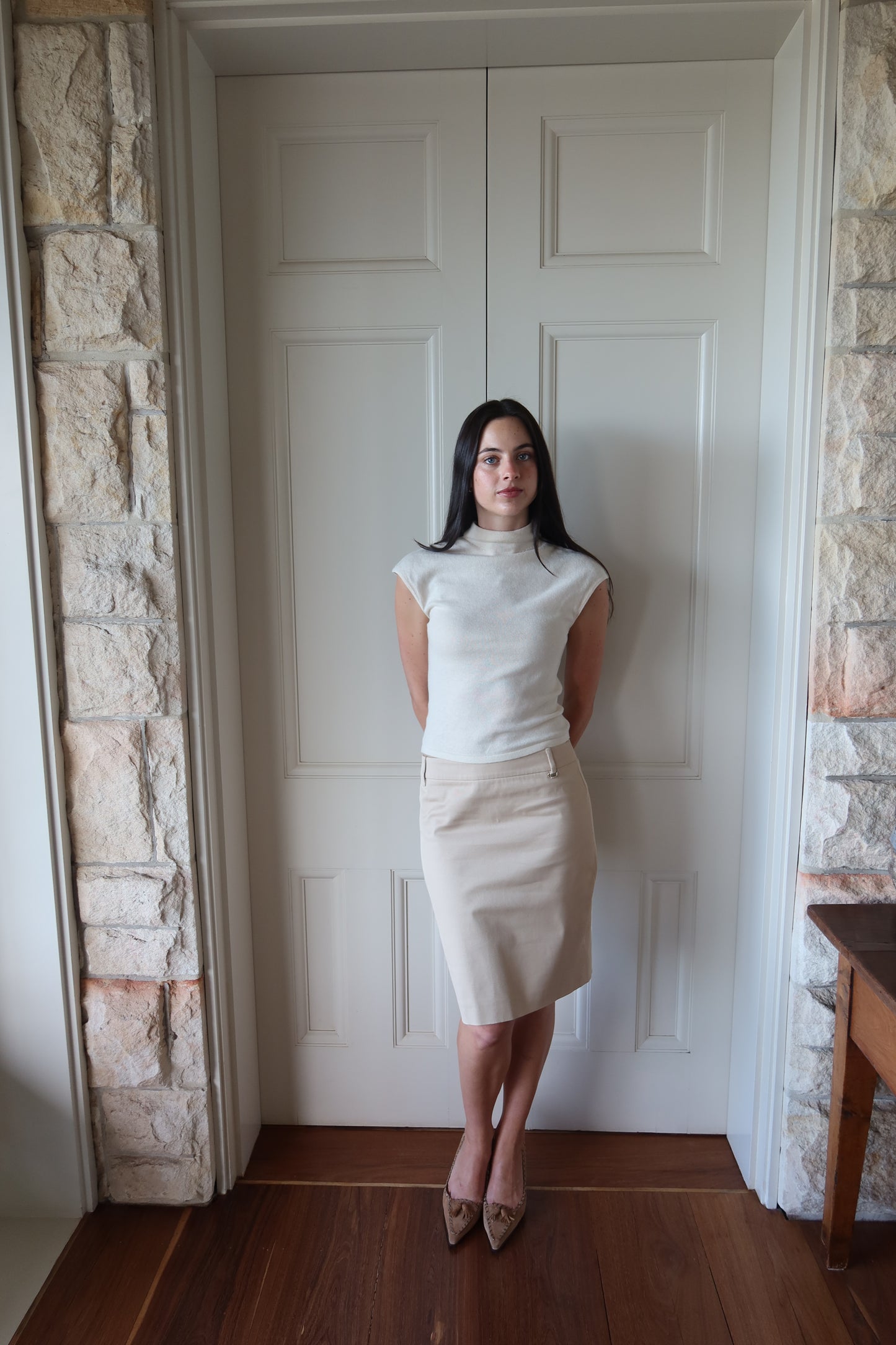 Gucci Beige Knee-Length Skirt
