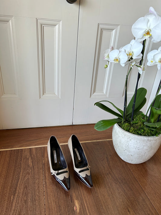 Manolo Blahnik Patent Pumps